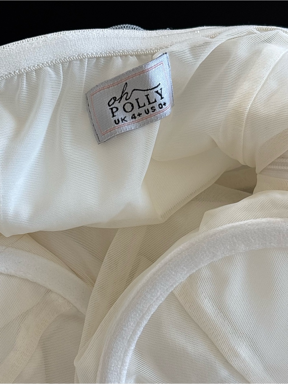 Oh Polly Edita White Embellished Bandeau A-line Mini Dress - Picture 6 of 11